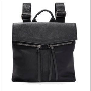 Botkier Black Leather Mini Backpack